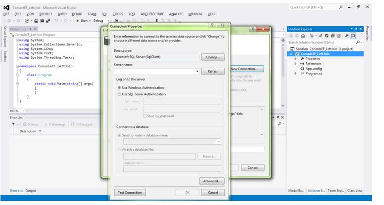 New Connection - Click OK