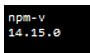see the currently installed version of npm