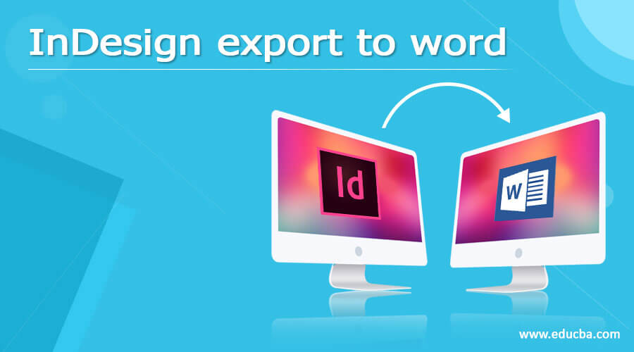 InDesign export to word