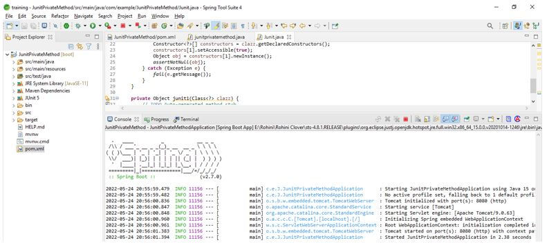 JUnit Private Methods 10