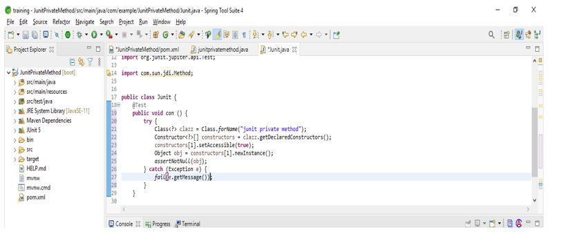 JUnit Private Methods - call private constructor without arguments
