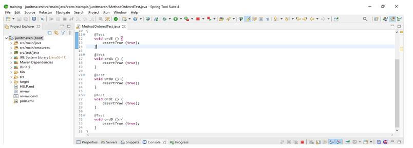 JUnit Test Order 1