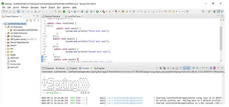 JUnit Test Order 10