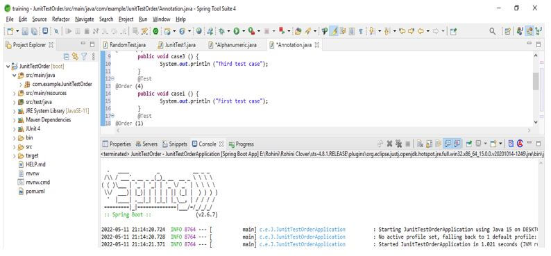 JUnit Test Order 14