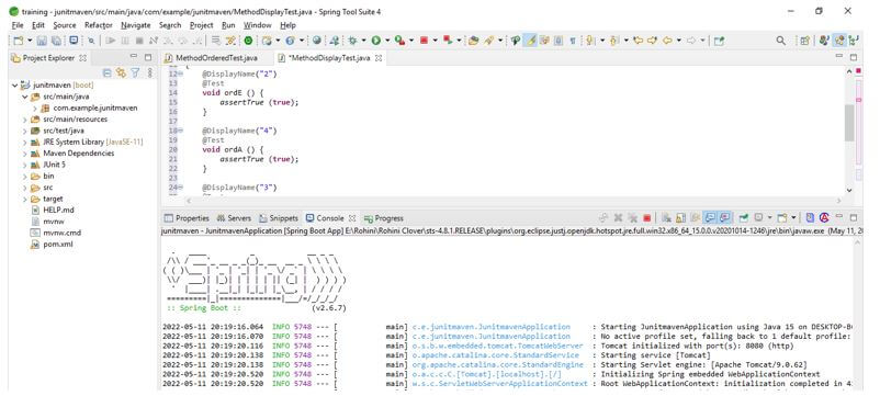 JUnit Test Order 4