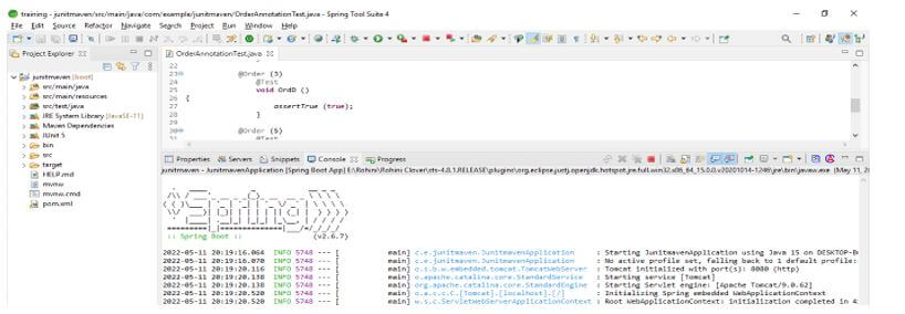 JUnit Test Order 6