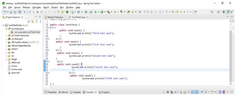 JUnit Test Order 9
