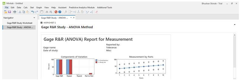 Minitab MSA 10