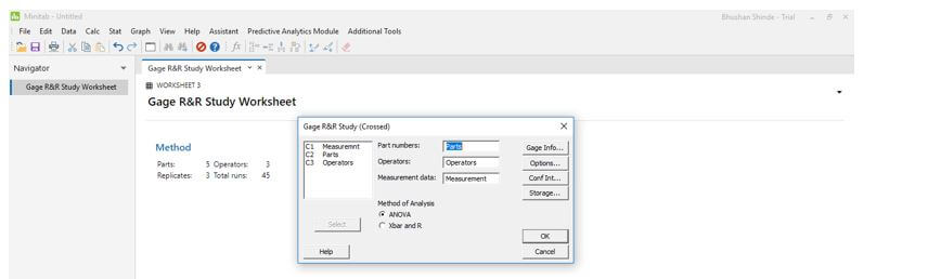 Minitab MSA 16