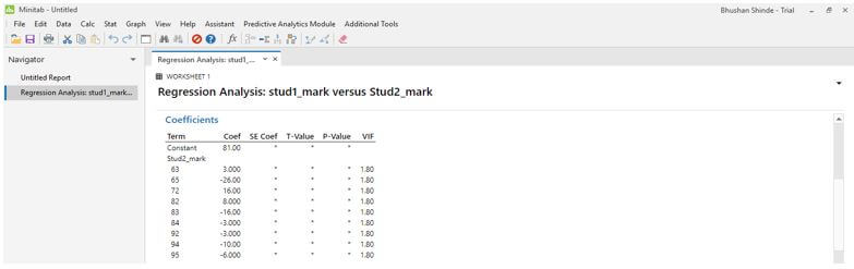 Minitab Regression 11