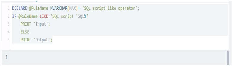 SQL LIKE Operator 10