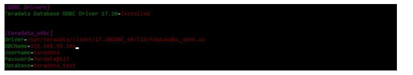 Teradata ODBC Driver 15