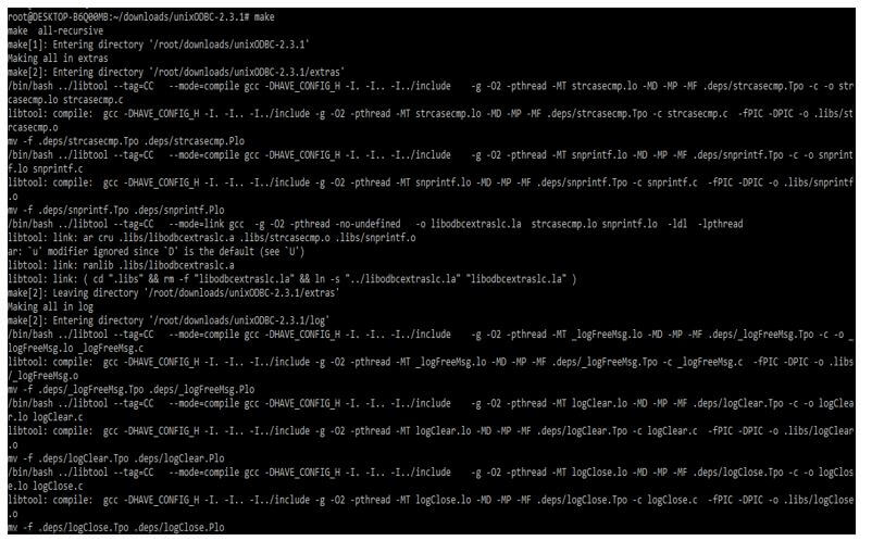 we need to run the make and make install command