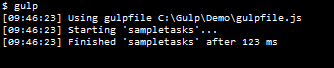 gulp file - set the src to be true