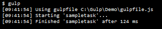trying to implement the gulp file