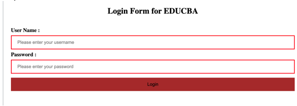 login form 3