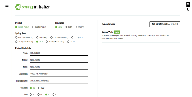 spring boot as 2.6.7