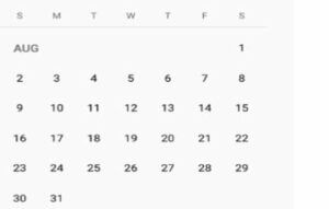 Angular Material Calendar 15