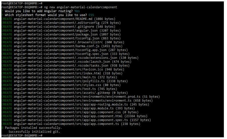 creating new project