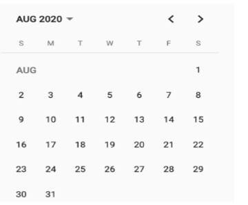 Angular Material Calendar 7
