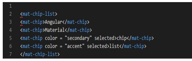 Angular Material Chips - creating the app.component.html file