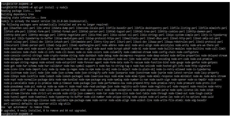 install the same by using the apt-get command