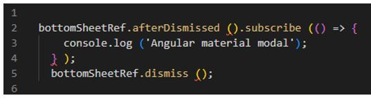 Angular Material Popup - mat bottom sheet reference