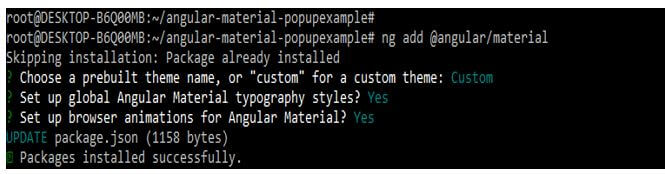 We are choosing pre-built theme name as custom