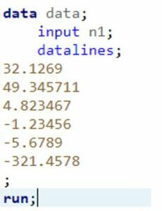 same set of datasets and datalines