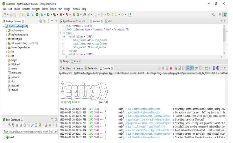 creating the xsl file