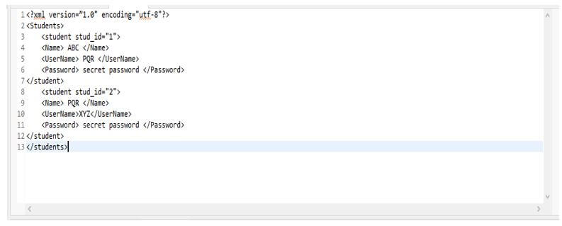 student username and password