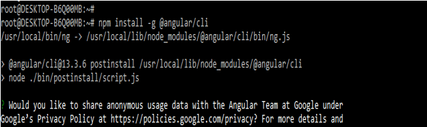 Install Angular