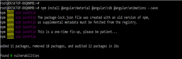 Install angular Material CDK