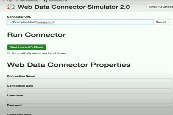 Tableau Web Data Connector lkjhg