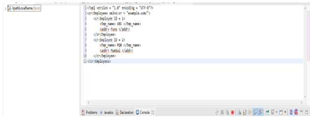 XPath local-name vas