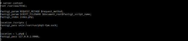Nginx FastCGI Configure