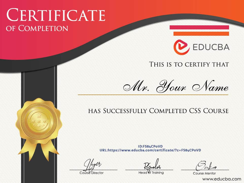 CSS Course Certification