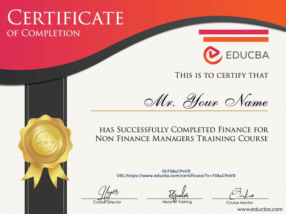Finance for Non Finance Managers Training Course Certification