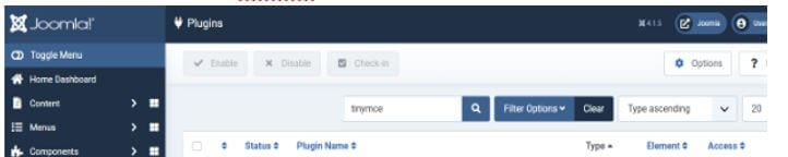 new screen where we can search for the required option