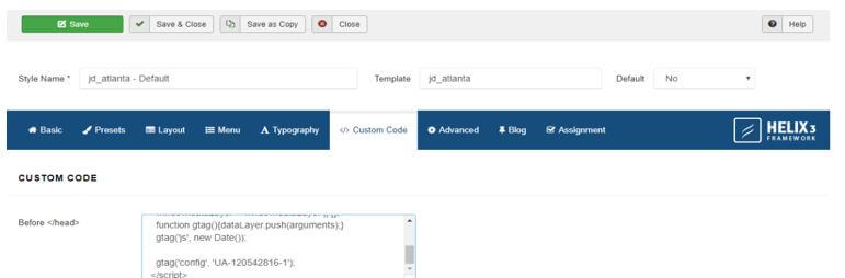 tag of global analytics