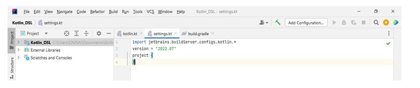 we can see the same in settings.kts
