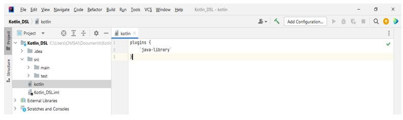 apply the plugin of the java library