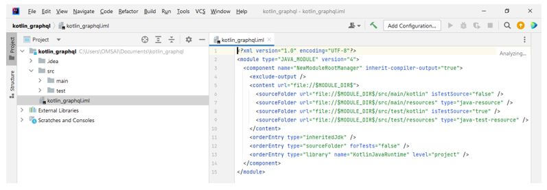 checking the structure of specified project