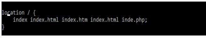 define the below index file and load it