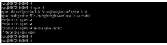 check the syntax and restart