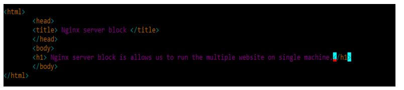 html file for testing purposes
