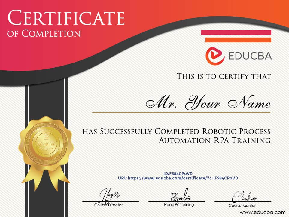 Robotic Process Automation RPA Training Certification
