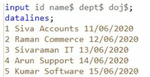 we used date function