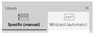 wildcard automatic option