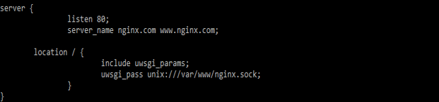 Nginx uWSGI 4